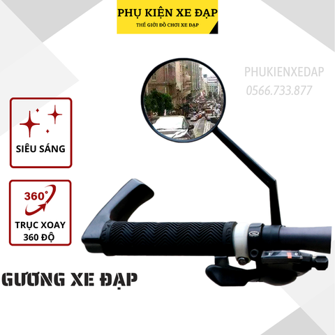 gương xe đạp dài - đường kính 8cm