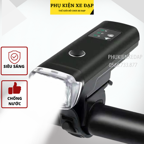 đèn pha xe đạp siêu sáng DP-05 350lumen