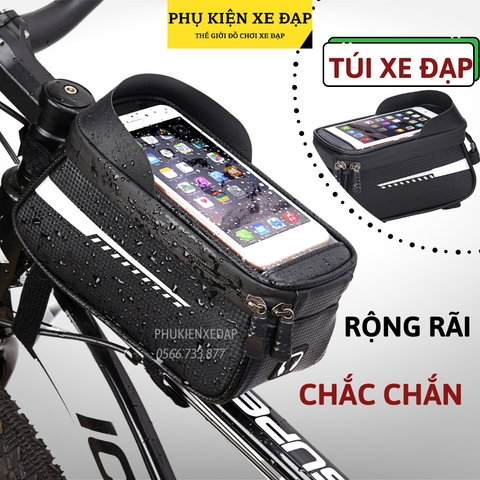 túi xe đạp cứng vân carbon
