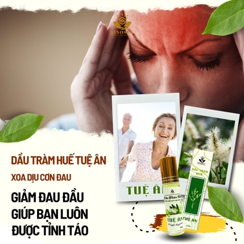 Dầu Tràm Huế Tuệ Ân giúp giữ ấm cơ thể, phòng cảm lạnh, thoa côn trùng cắn cho bé - Chai 20ml