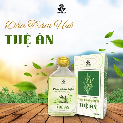 Dầu Tràm Huế Tuệ Ân giúp làm ấm, giải cảm ho, sổ mũi, hổ trợ đuổi muỗi cho bé - Chai 100ml