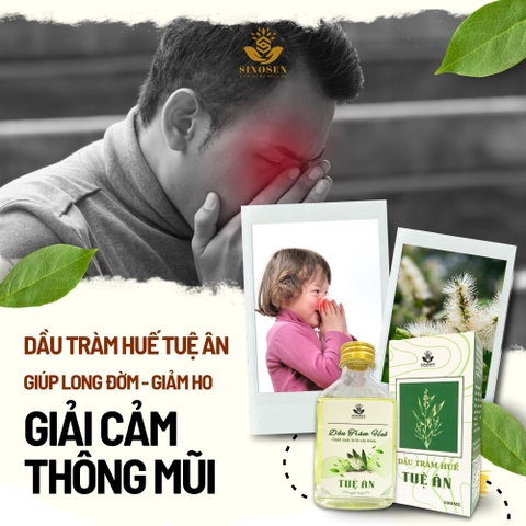 Dầu Tràm Huế Tuệ Ân giúp làm ấm, giải cảm ho, sổ mũi, hổ trợ đuổi muỗi cho bé - Chai 100ml