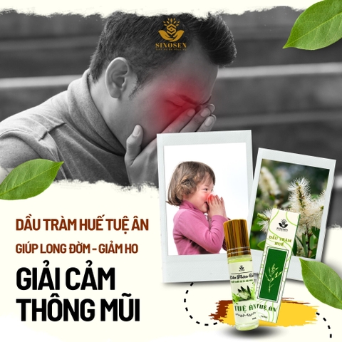 Dầu Tràm Huế Tuệ Ân giúp giữ ấm cơ thể, phòng cảm lạnh, thoa côn trùng cắn cho bé - Chai 20ml