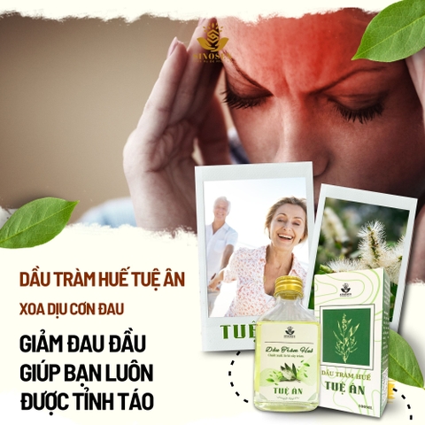 Dầu Tràm Huế Tuệ Ân giúp làm ấm, giải cảm ho, sổ mũi, hổ trợ đuổi muỗi cho bé - Chai 100ml