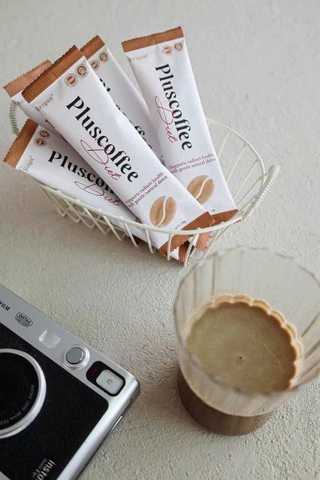 01 Gói lẻ Pluss Coffee Diet cà phê sữa hổ trợ giảm cân kiểm soát cân nặng cho người mới muốn trải nghiệm