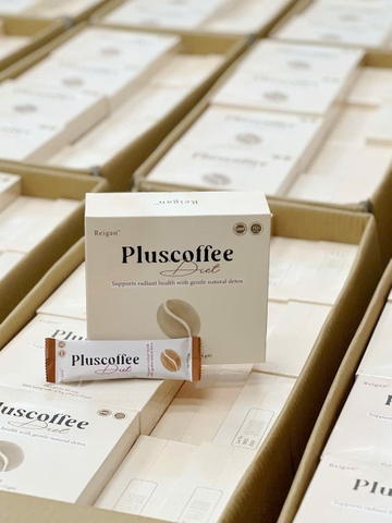 Pluss Coffee Diet cà phê sữa hổ trợ giảm cân kiểm soát cân nặng - Hộp 15 gói
