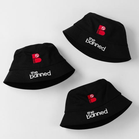 Dự án Nón bucket đồng phục thêu The Banned theo yêu cầu