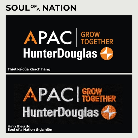 Hình thêu Hunter Douglas