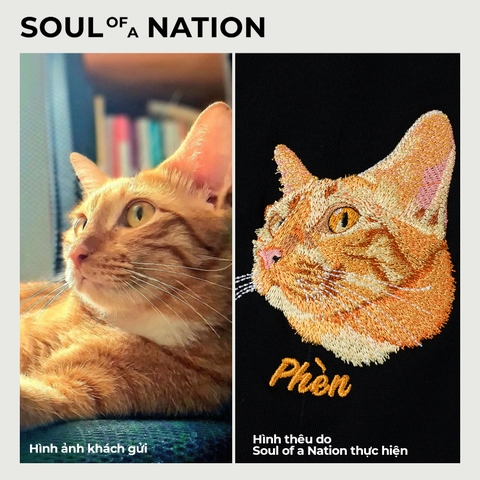 Dự án thêu pet mèo Phèn
