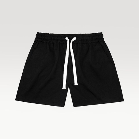 Quần Shorts Unisex - Dây rút trắng bản to