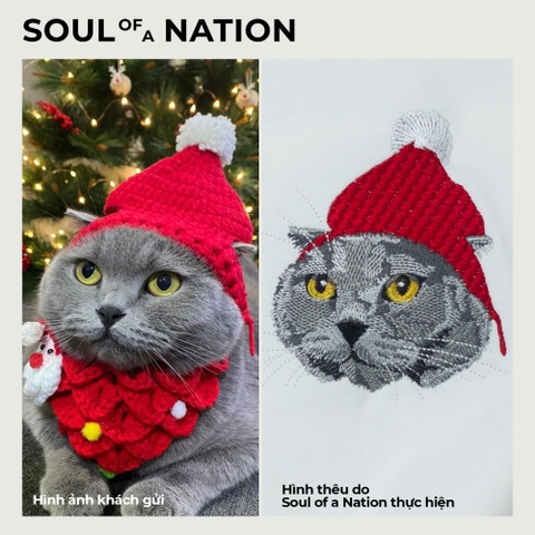 Dự án thêu pet mèo Kun