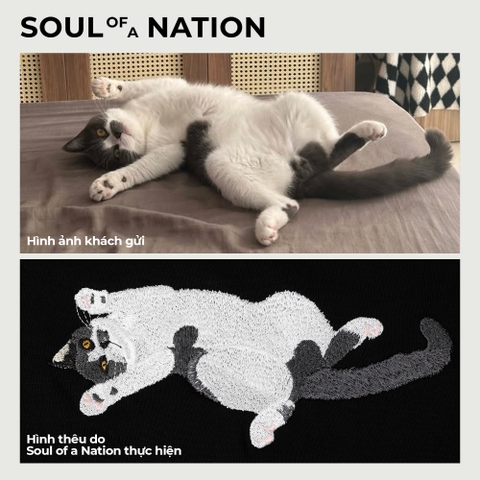 Dự án thêu pet mèo Mít