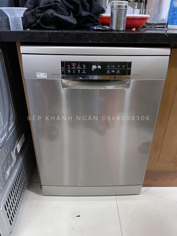 Máy rửa bát Bosch 14 bộ SMS6ZCI16E Serie 6 Sấy Zeolith Emotion Light