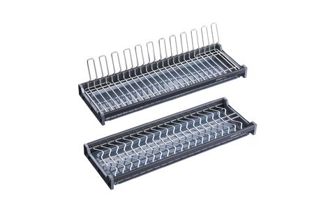 Giá bát cố định nan oval GrandX Inox SUS304 điện hóa xước mờ