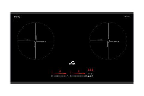 Bếp từ đôi Bauer BE 820GT Made in Germany