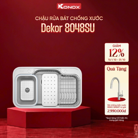 Chậu rửa bát chống xước Workstation Sink Dekor 8048SU