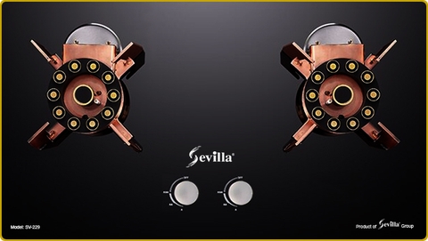 Bếp gas âm Sevilla SV-229 mâm đồng