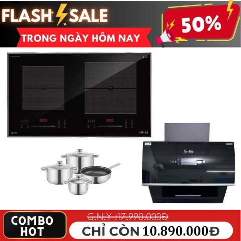 Combo bếp từ, máy hút mùi bán chạy nhất