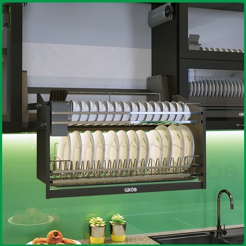 Giá bát nâng hạ điện cảm ứng chạm Grob