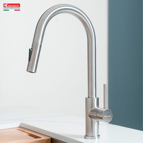 Vòi rửa bát Konox dây rút Reno