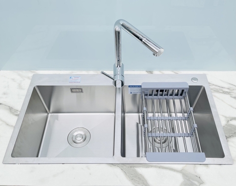 Chậu rửa bát 2 hố Roslerer RL04-8245 Inox 304