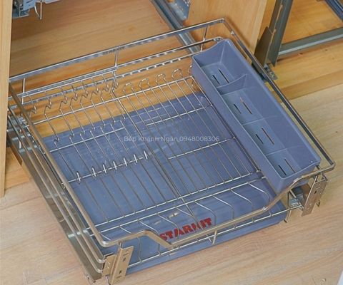 Gía bát tủ bếp dưới Starkit Inox 304 siêu dày