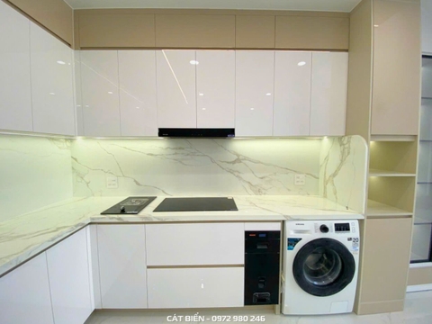 Nội Thất Phòng Bếp Chị Nhu Châu Thành NTPB-130