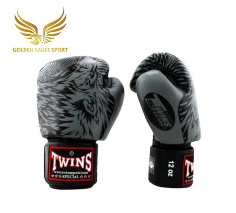 Găng Tay Boxing Twins FBGVL3-50 SÓI XÁM