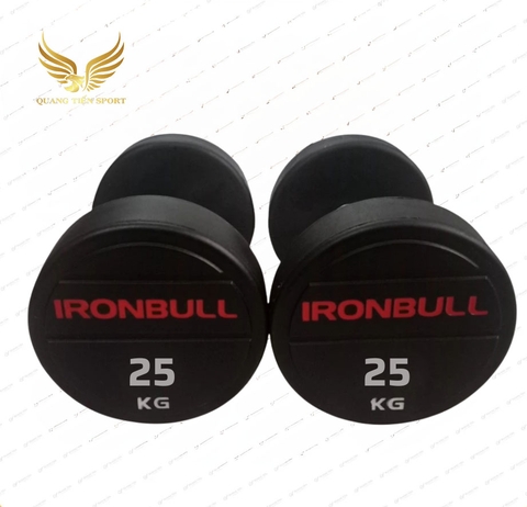 Tạ tay thép bọc cao su Ironbull IR04 nhập khẩu chính hãng 25kg
