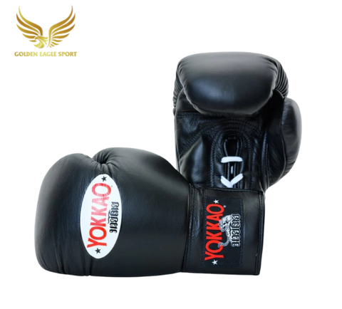 Găng Boxing YOKKAO Matrix Lace Up Buộc Dây – Black