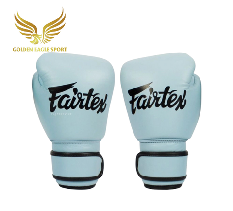 Găng Tay Fairtex Bgv20 Leather Baby Blue Boxing Gloves