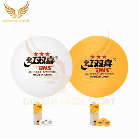 Bóng bàn DHS 3 sao - Hộp 6 quả