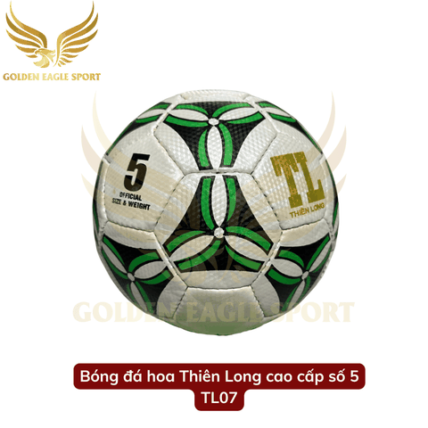 Quả bóng đá Thiên Long số 5 Hoa ( tặng kèm kim bơm và lưới đựng bóng )