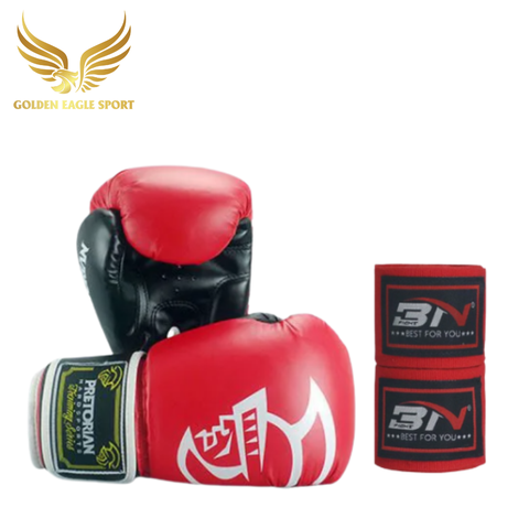 Combo Găng Boxing Pretorian + Băng Đa BN Chính Hãng