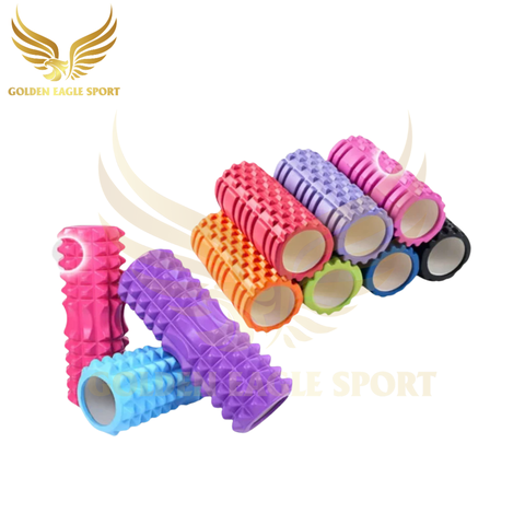 Con Lăn Yoga Massage Foam Roller - Ống Trụ Lăn Xốp Tập Thể Thao Giãn Cơ Gai Nhọn - Hãng Dododios