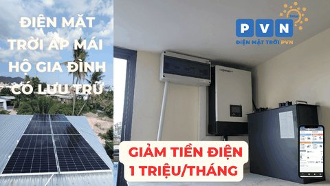 ĐIỆN MẶT TRỜI ÁP MÁI NHÀ HỘ GIA ĐÌNH 5KW TẠI NHA TRANG - KHÁNH HÒA