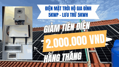 BÀN GIAO HỆ THỐNG ĐIỆN MẶT TRỜI HỘ GIA ĐÌNH TẠI GIỒNG TRÔM - BẾN TRE