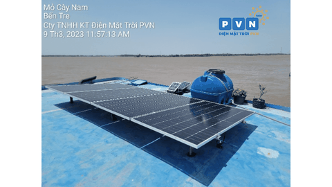 HOÀN THÀNH HỆ THỐNG ĐIỆN NĂNG LƯỢNG MẶT TRỜI SÀ LAN 24V-280AH - MỎ CÀY NAM BẾN TRE