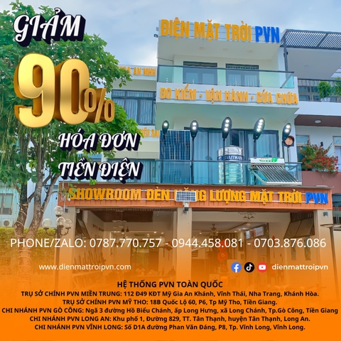 10.44KWP Điện Mặt Trời Hòa Lưới Bám Tải – Hóa Đơn Điện Từ 3 đến 5 triệu -  Sử dụng trên 30 năm