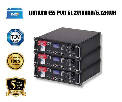 Pin lưu trữ lihtium ESS PVN 51.2V100AH/5.12KWH