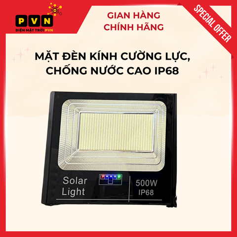 Đèn Pha Năng Lượng Mặt Trời 500W - Sáng Suốt Đêm
