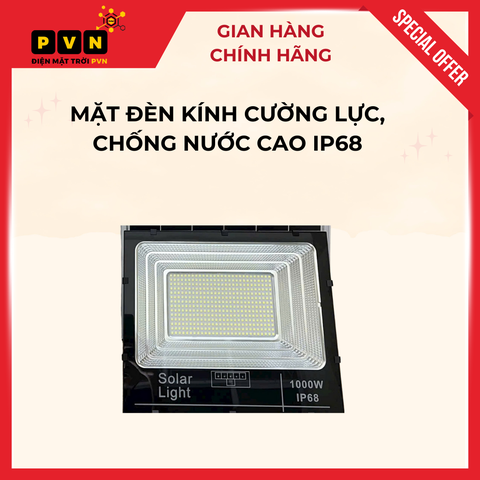 Đèn Pha Năng Lượng Mặt Trời 1000W - Sáng Suốt Đêm
