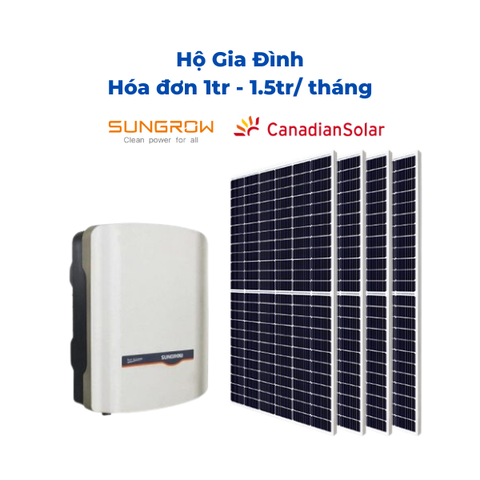 Giải pháp Hòa lưới 3KW không lưu trữ