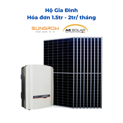 Giải pháp Hòa lưới 5KW không lưu trữ