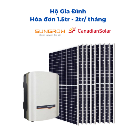 Giải pháp Hòa lưới 5KW không lưu trữ