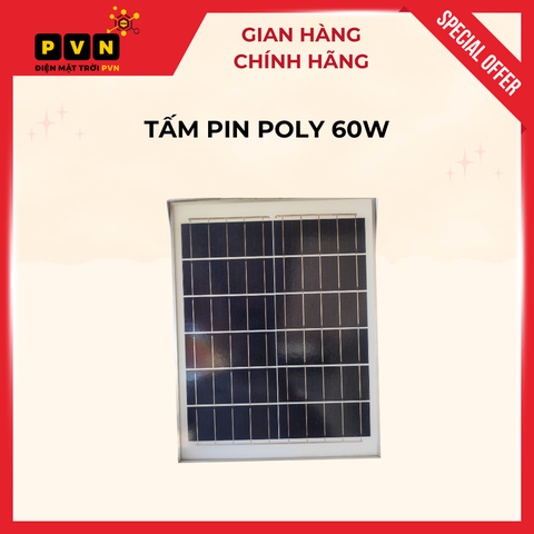 Đèn Pha Năng Lượng Mặt Trời 60W - Sáng Suốt Đêm