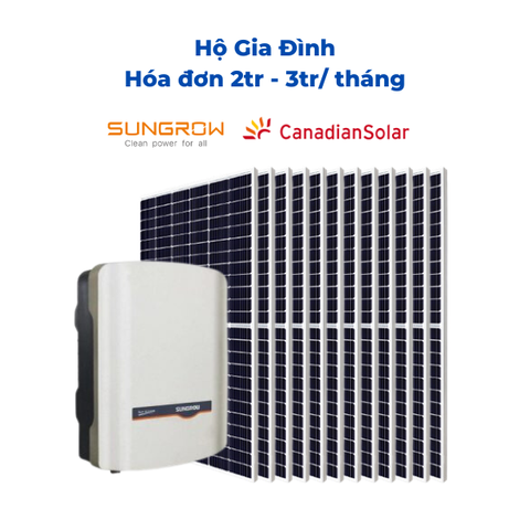 Giải pháp Hòa lưới 8KW không lưu trữ