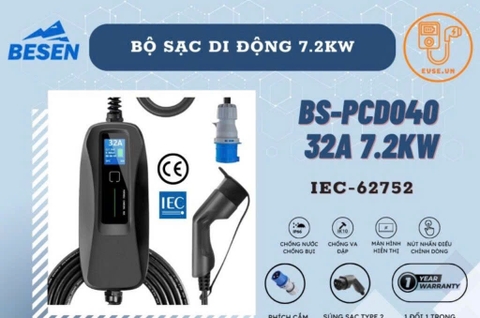 Sạc di động BESEN BS-PCD040 1 Pha 32A 7.4KW