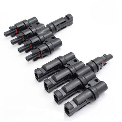 Jack kết nối MC4 4T 4 vào 1 cho tấm pin năng lượng mặt trời