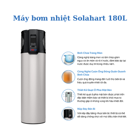 Máy bơm nhiệt Solahart Atmos-Air 180L